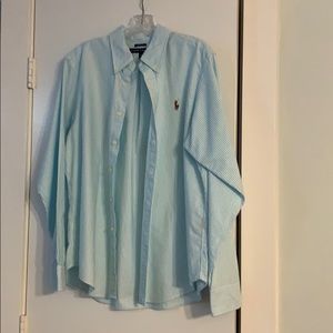 Ralph Lauren Teal Button-Down - Size 16